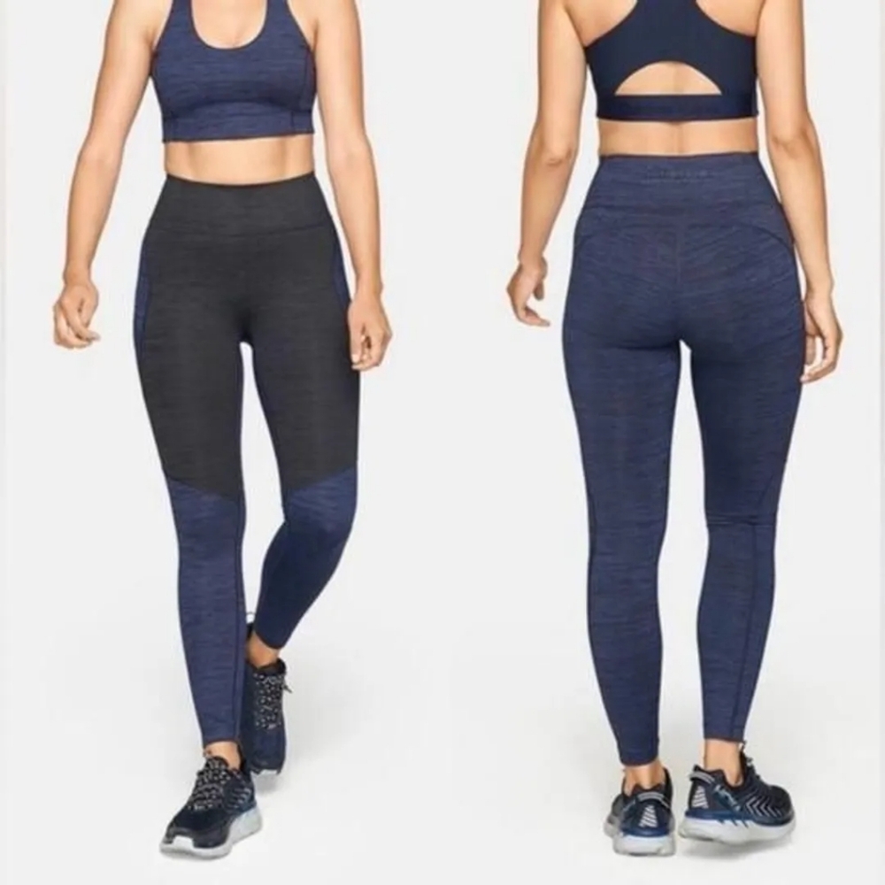 OUTDOOR VOICES Tech Sweat Two Toned Leggings - Picture 1 of 9
